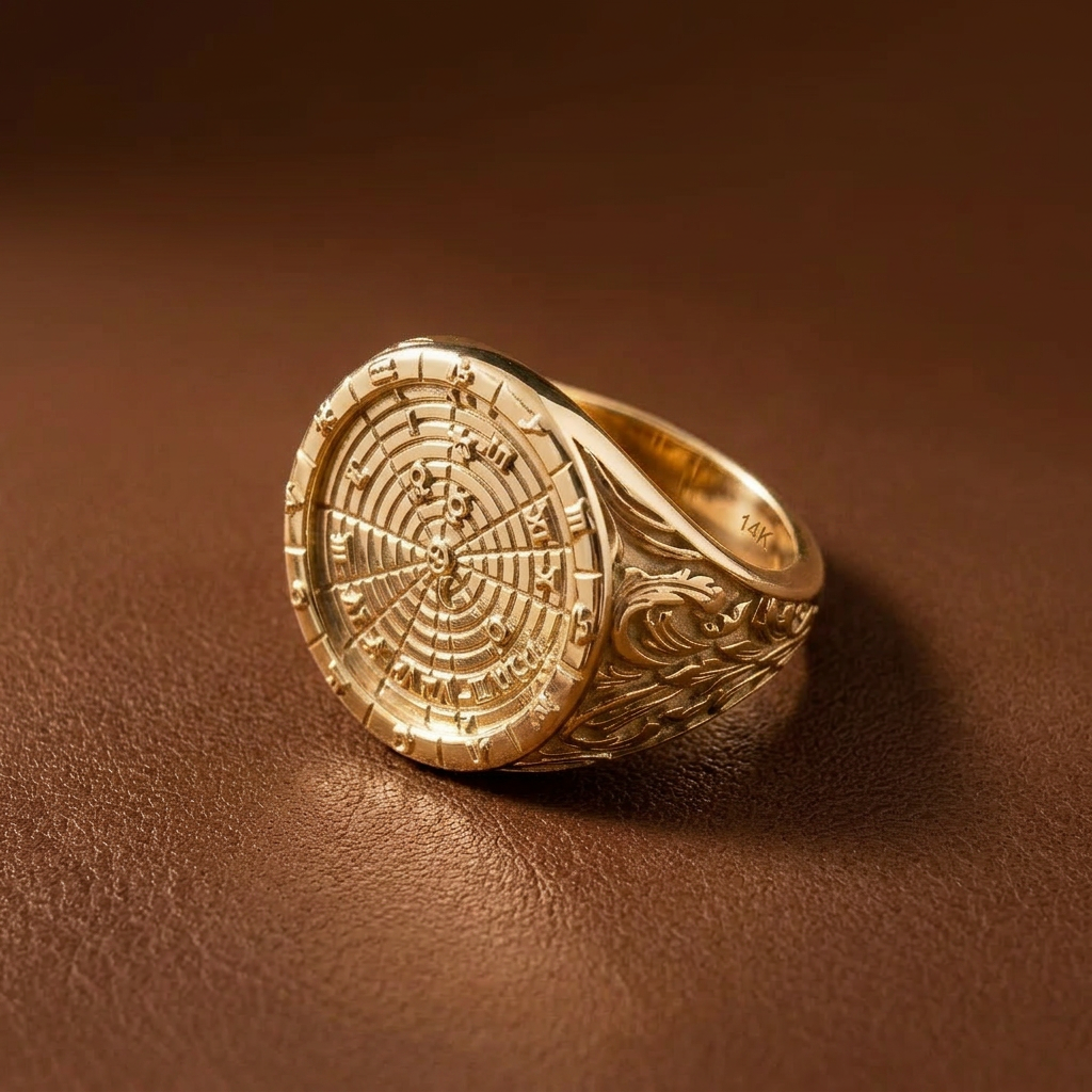 14k Yellow Gold SkySignet signet ring
