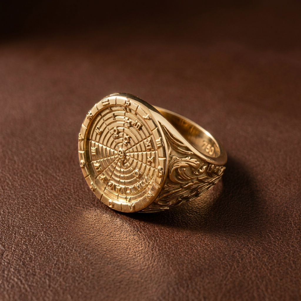 18k Yellow Gold SkySignet signet ring