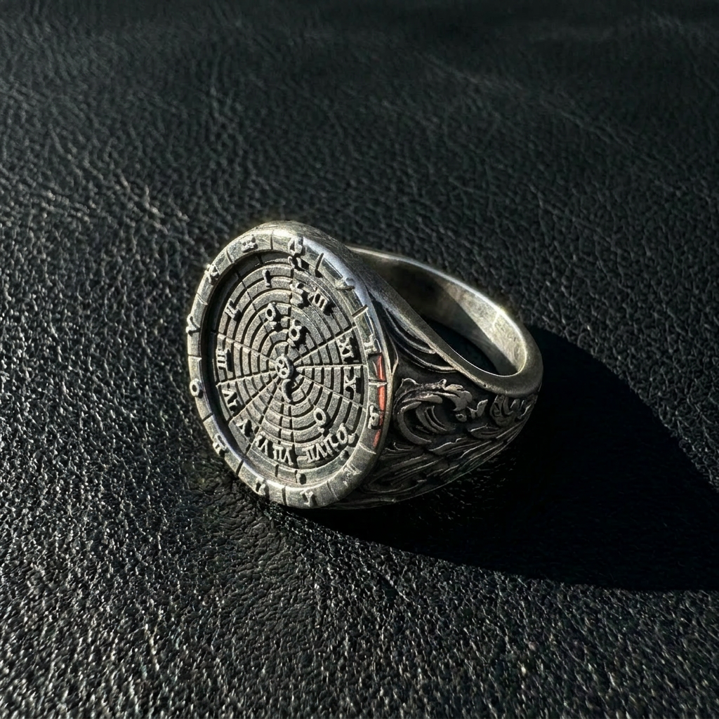 Oxidized Sterling Silver SkySignet signet ring