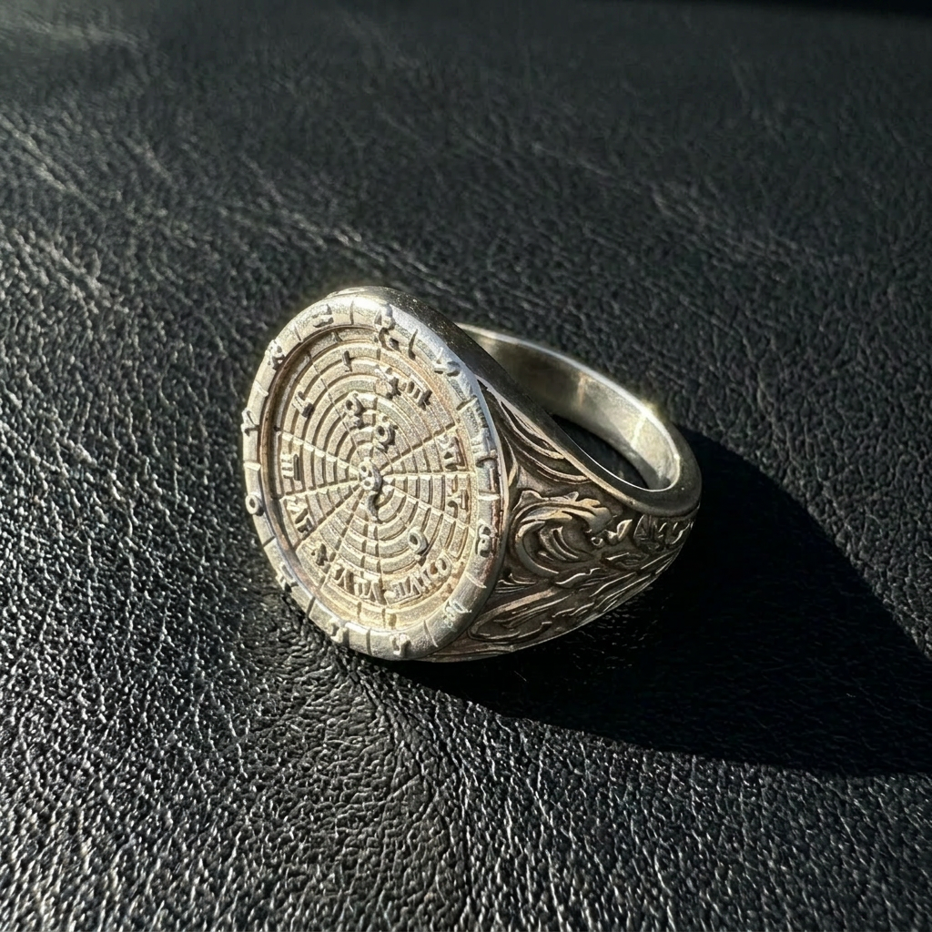 Silver and Palladium SkySignet signet ring